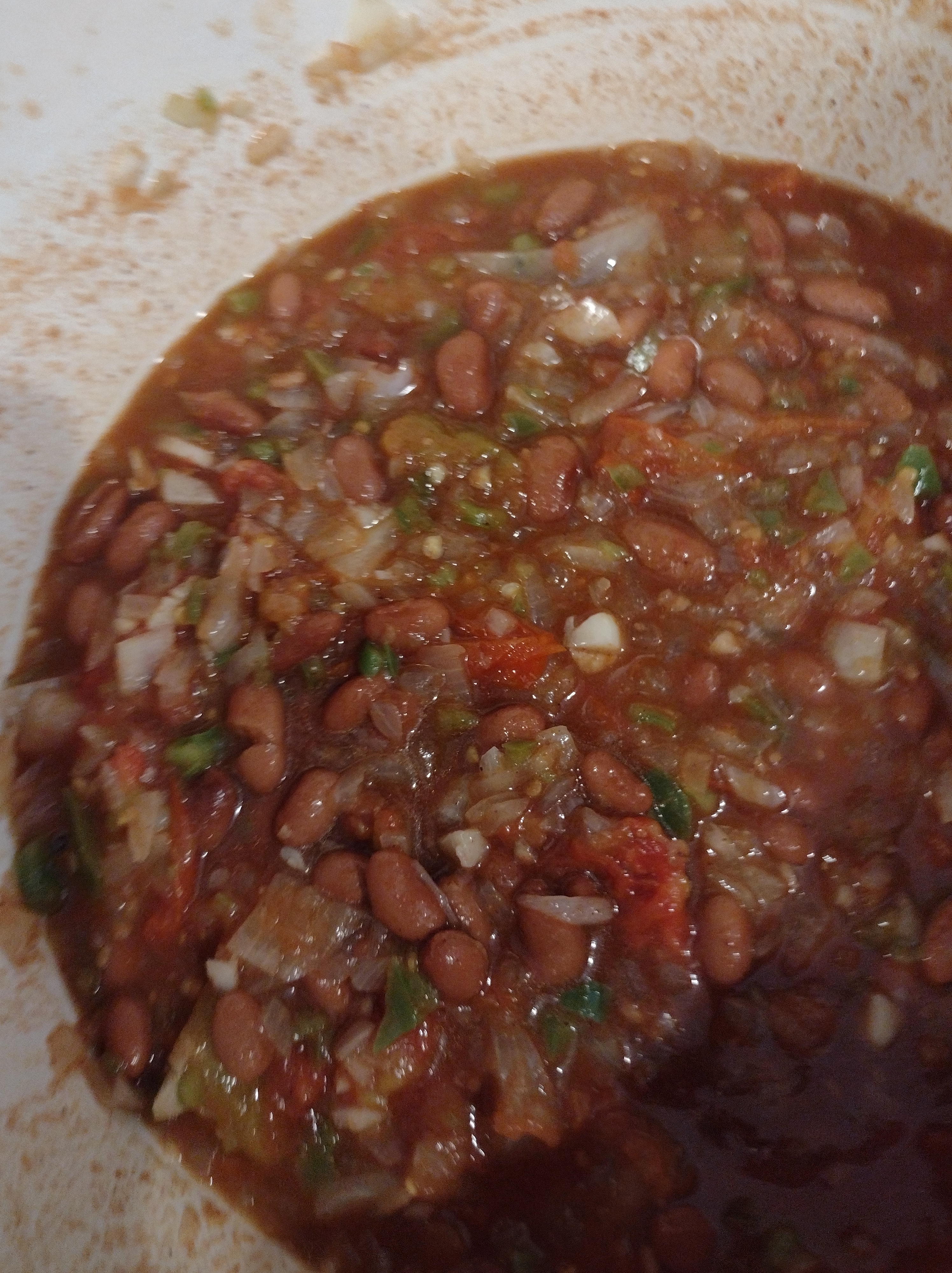 added chili beans, pre tomato juice